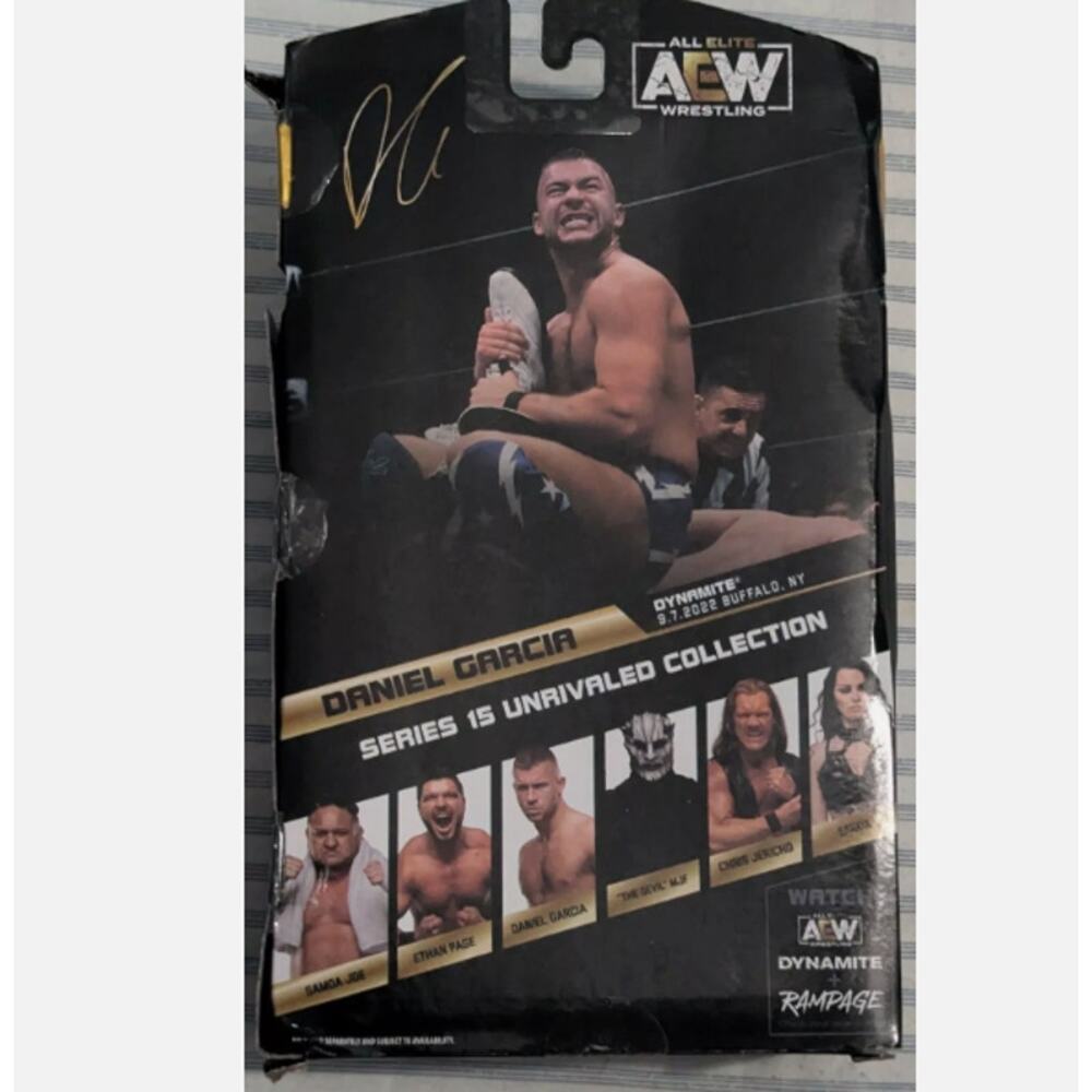 AEW Unrivaled DANIEL GARCIA Wrestling Figure Series 15 #148 ROH Title Belt MOC